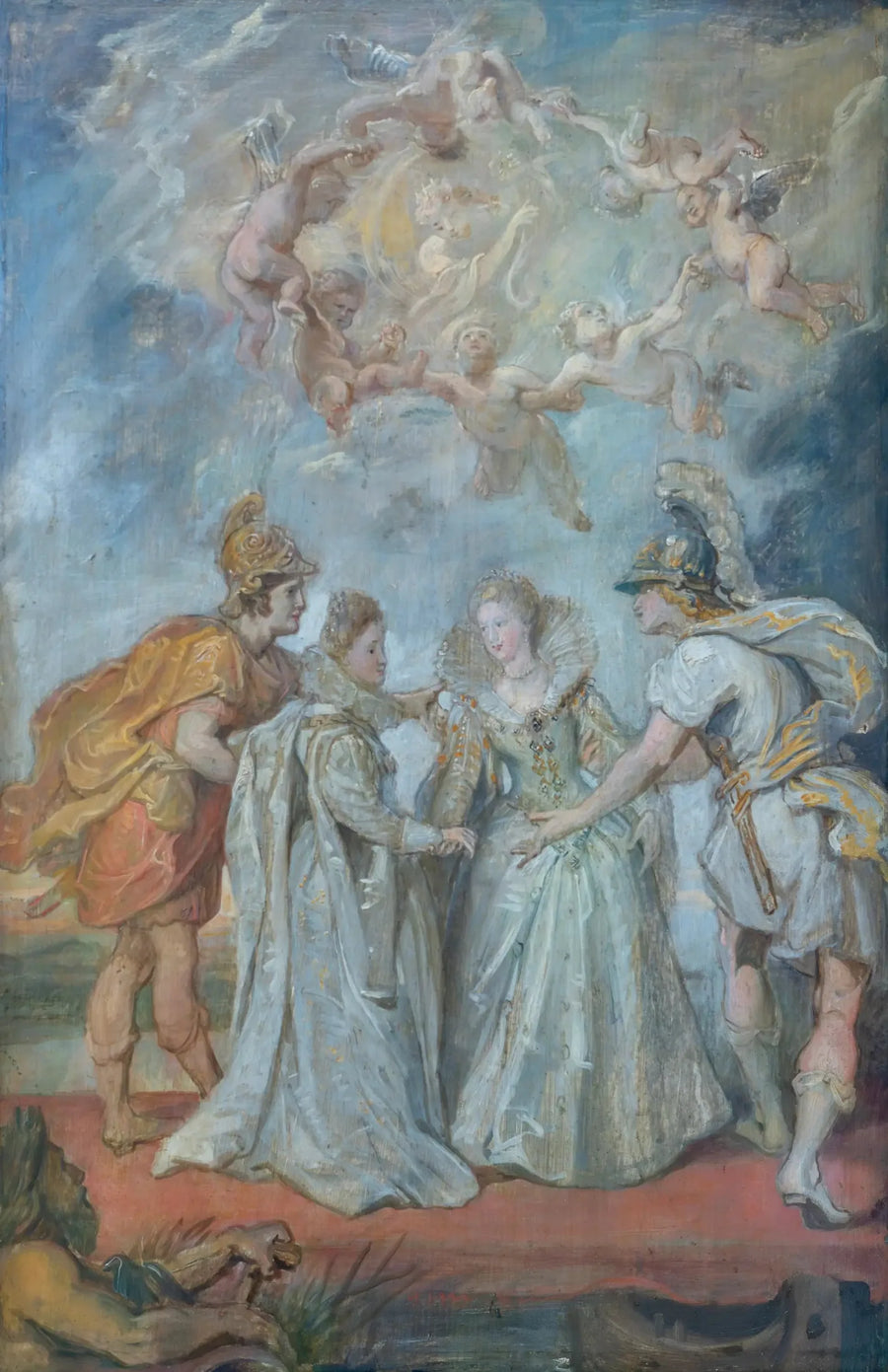 Familjebyte mellan prinsessorna mellan Spanien och Frankrike den 9 november 1615 - Peter Paul Rubens