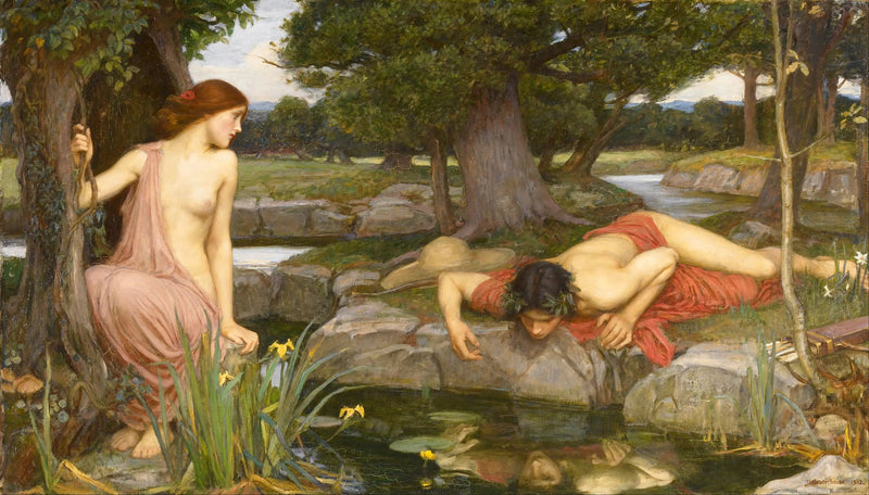 Eko och Narcissus - John William Waterhouse