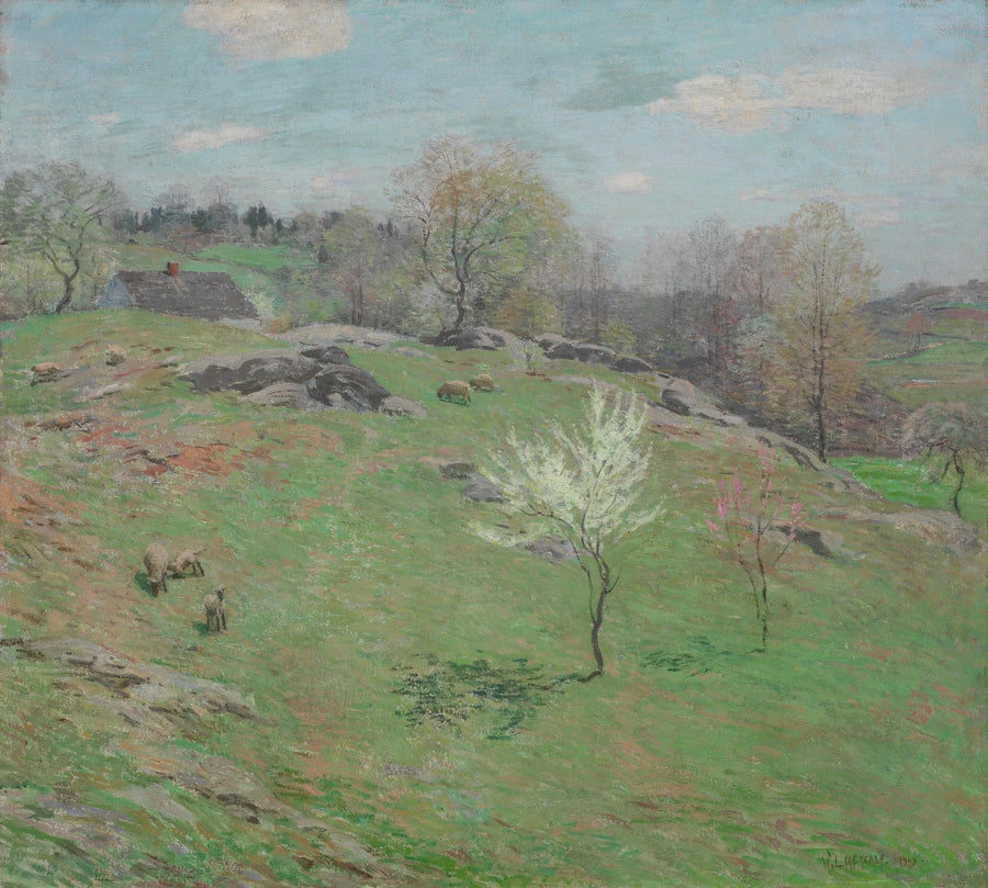 Knoppning av knoppar - Willard Metcalf