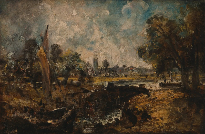 Dedham-slussen - John Constable