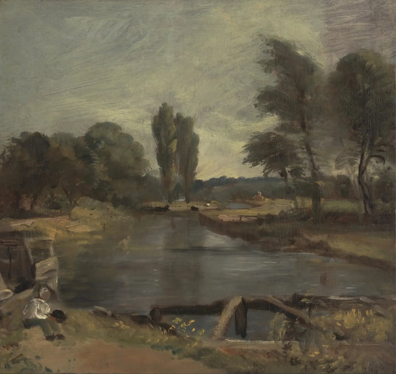 Flatford-slussen - John Constable