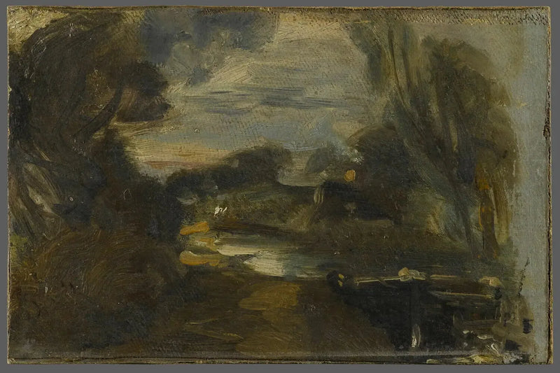 Sluss på floden Stour - John Constable