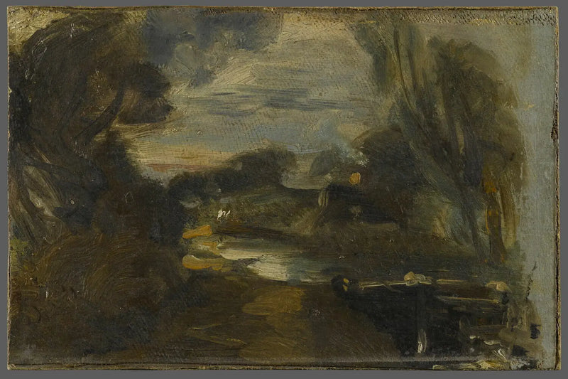Sluss på floden Stour - John Constable