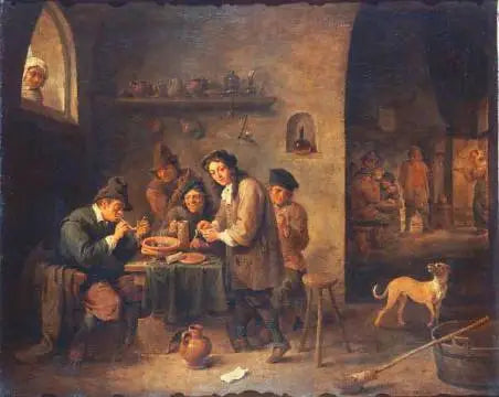 Skolans för rökare - David Teniers den yngre