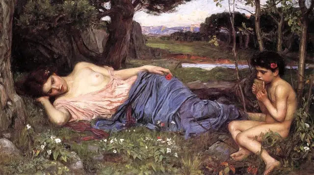 Lyssna på hans söta melodier - John William Waterhouse