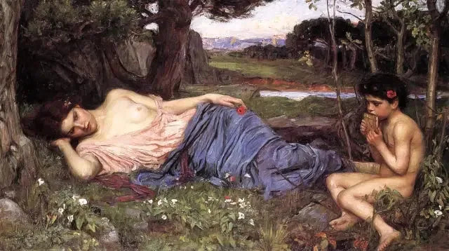 Lyssna på hans söta melodier - John William Waterhouse
