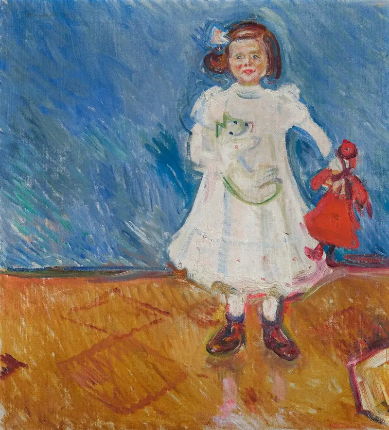 Edmute Esche med dockan - Edvard Munch