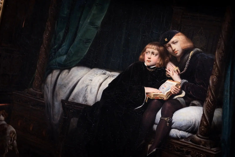 Édouard V och hertigen av York i Towern - Paul Delaroche