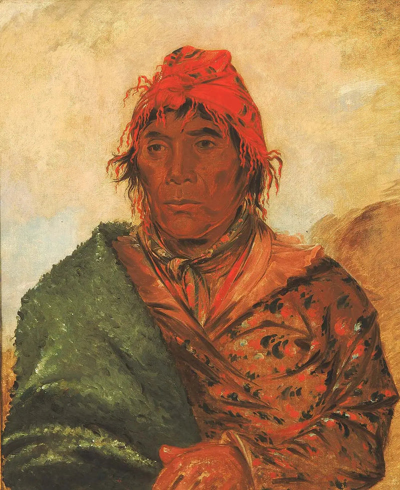 Ee-mat-lá-, kung Filip, andra chef - George Catlin
