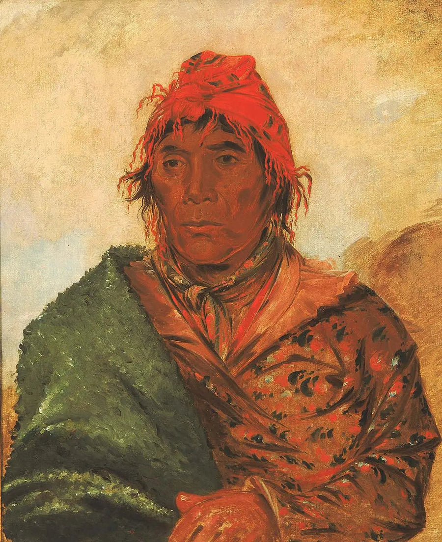 Ee-mat-lá-, kung Filip, andra chef - George Catlin