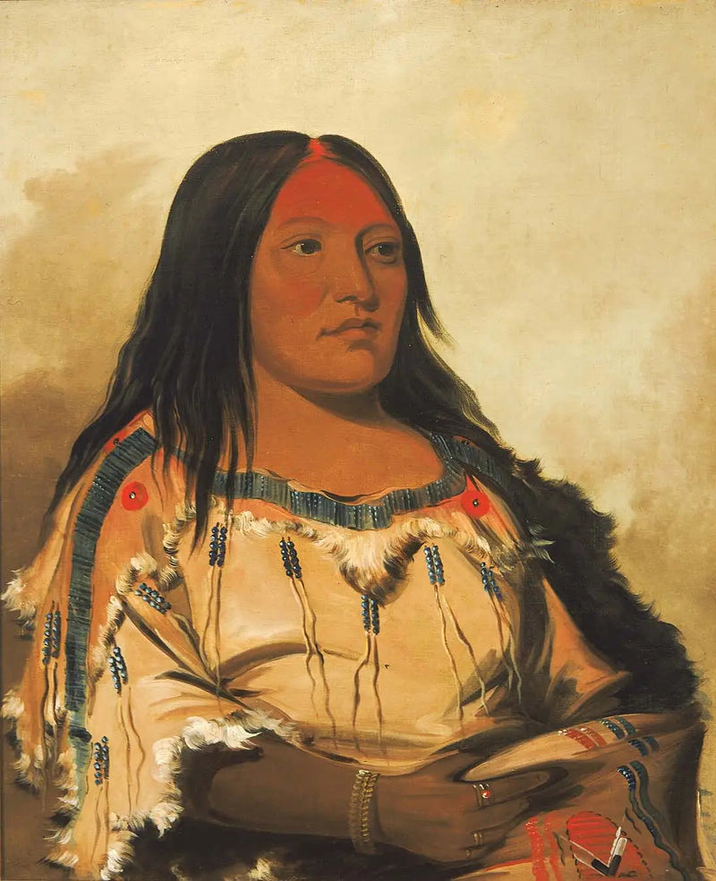 Eeh-nís-kim, Kristallsten, Chefens Hustru - George Catlin