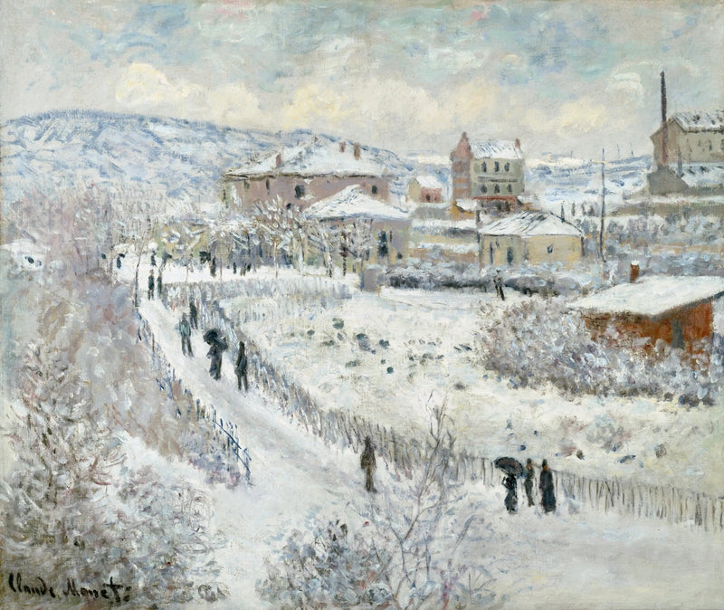 Snöeffekt i ArgenteuilAlternate - Claude Monet