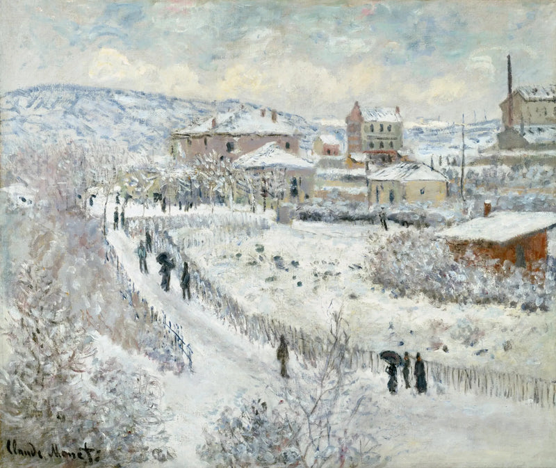 Snöeffekt i ArgenteuilAlternate - Claude Monet