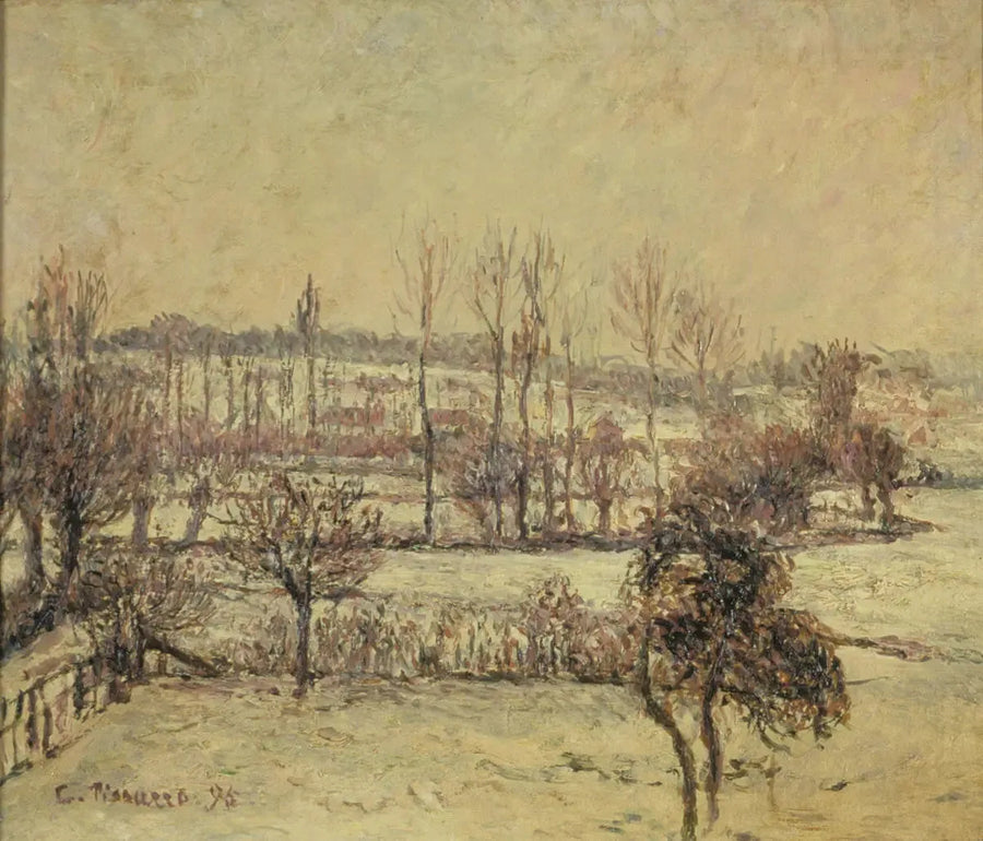 Snöeffekt i Éragny - Camille Pissarro