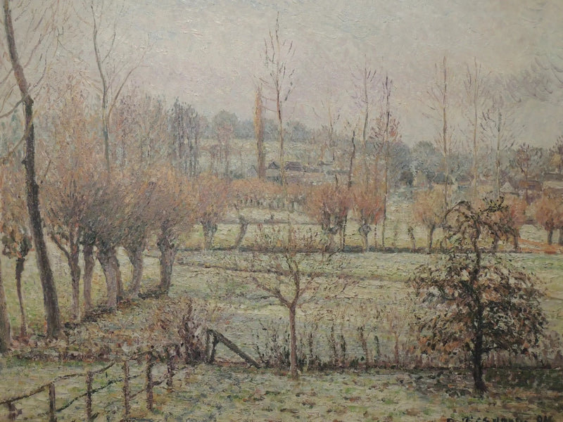 Snöeffekt i Éragny - Camille Pissarro