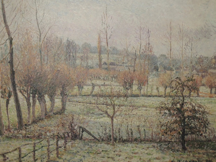 Snöeffekt i Éragny - Camille Pissarro