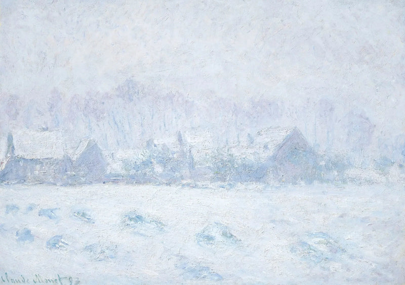 Snöeffekt i Giverny - Claude Monet