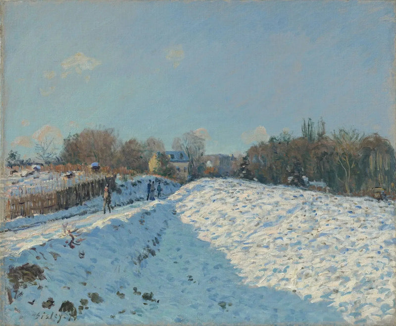 Snöeffekt i Louveciennes - Alfred Sisley