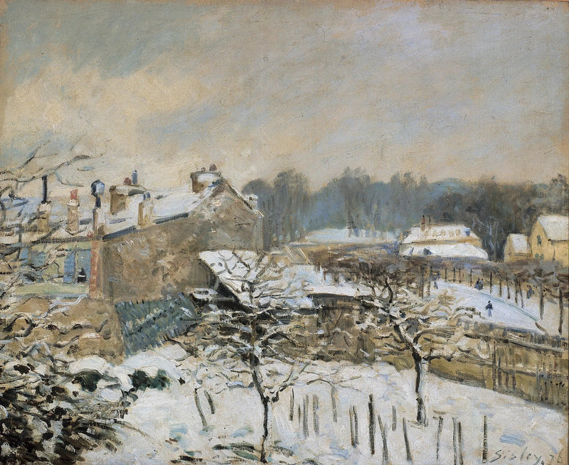 Snöeffekt i Marly-le-Roi - Alfred Sisley