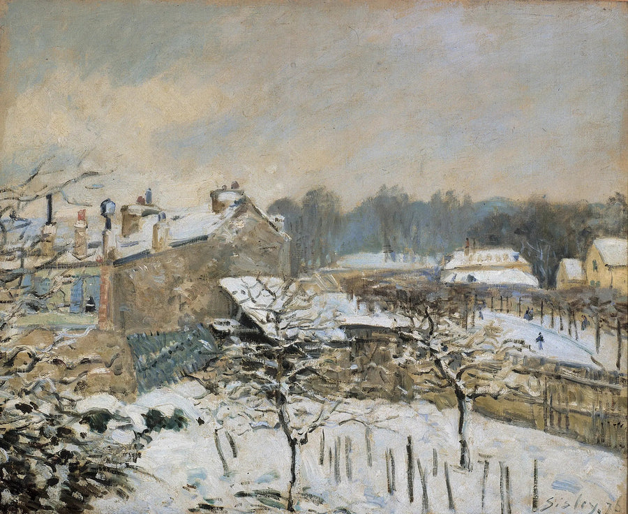 Snöeffekt i Marly-le-Roi - Alfred Sisley