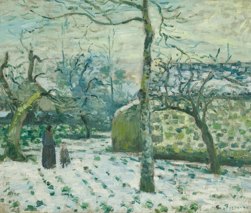 Snöeffekt i Montfoucault - Camille Pissarro