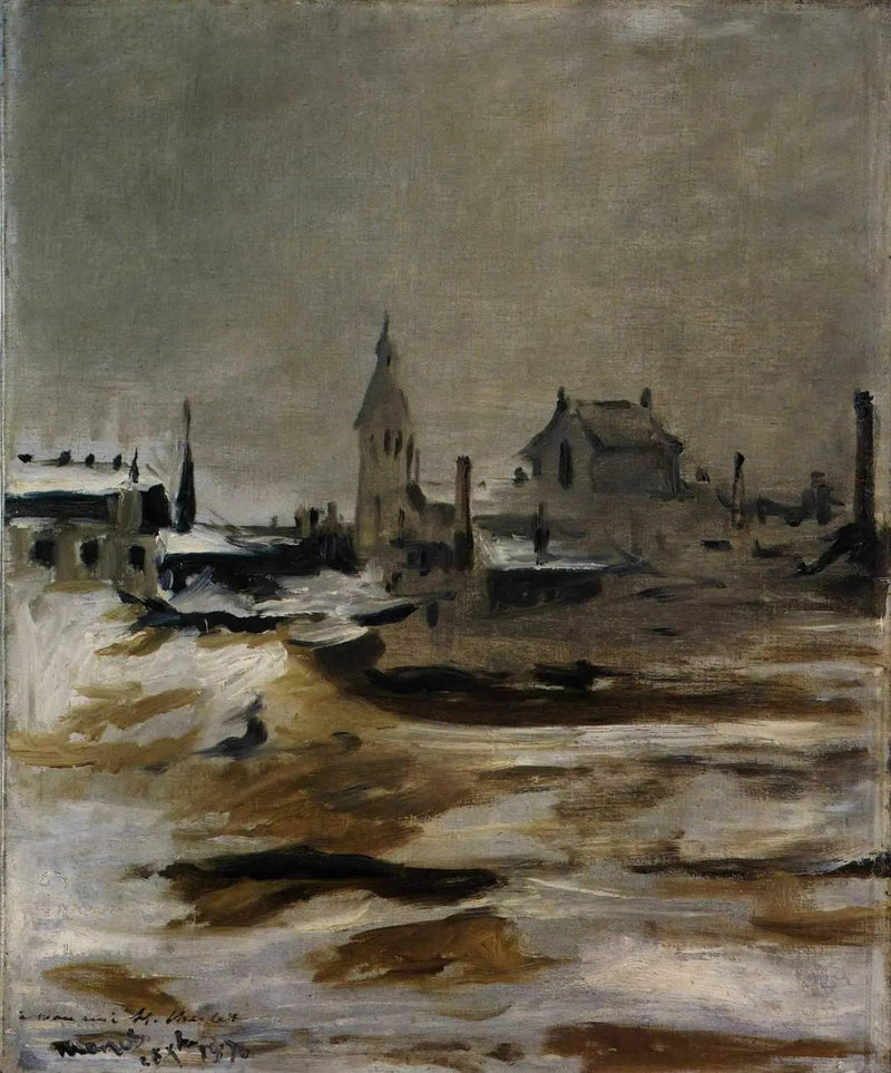 Snöeffekt vid Petit-Montrouge - Édouard Manet