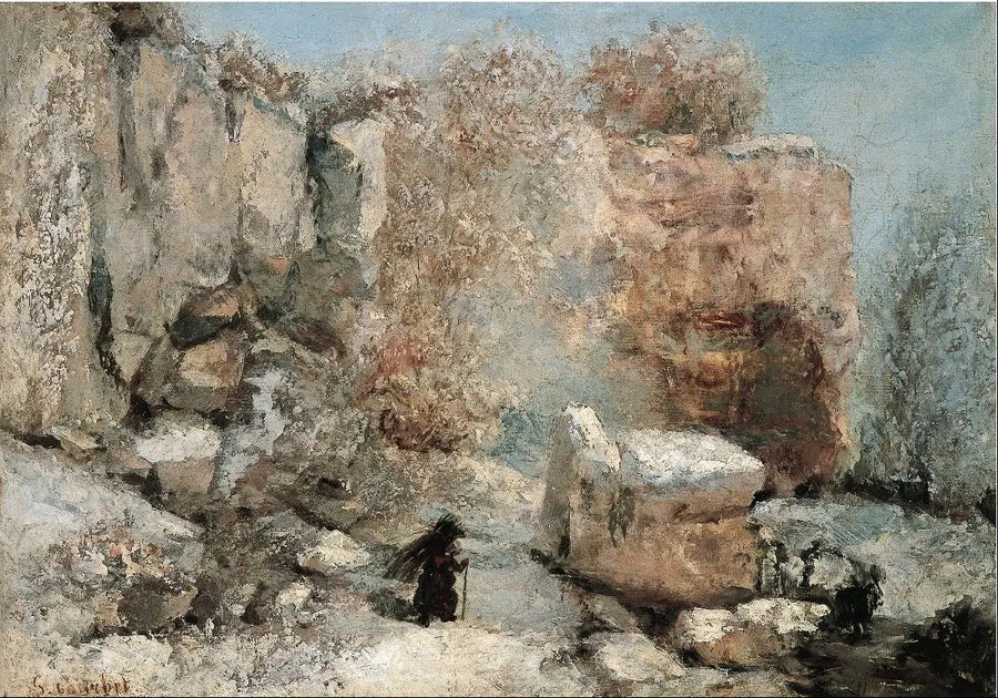 Snöeffekt i en gruva - Gustave Courbet