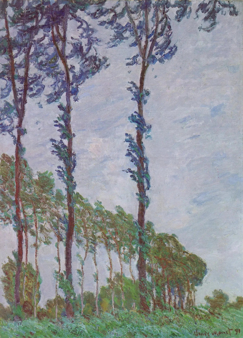 Vindeffekt, poppelserien - Claude Monet