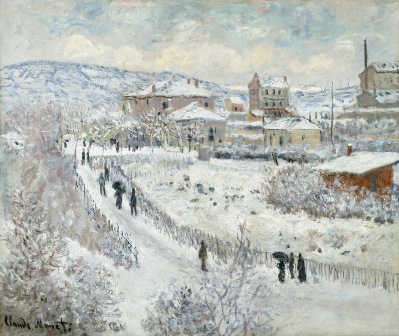 Snöeffekt i Argenteuil W358 - Claude Monet