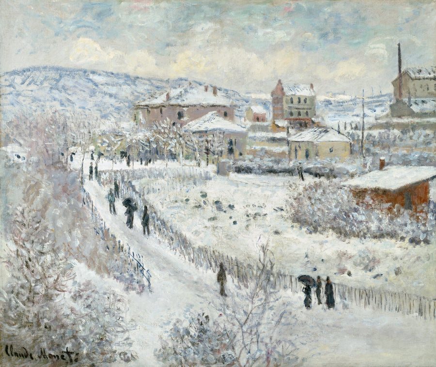 Snöeffekt i Argenteuil W358 - Claude Monet