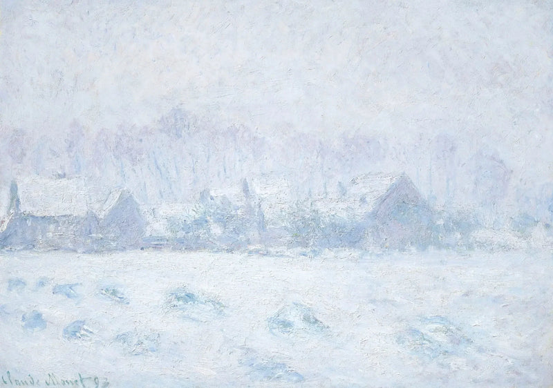 Snöeffekt i Giverny W1331 - Claude Monet