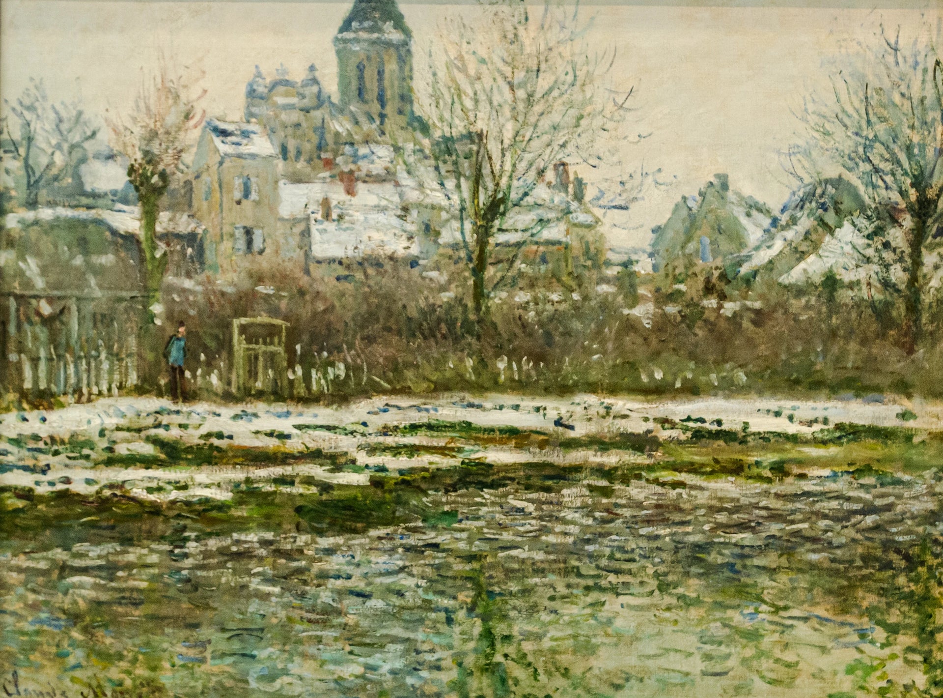 Effet de neige à Vétheuil de Claude Monet, 1878-1879 – musée d’Orsay RF 3755, Wildenstein 506