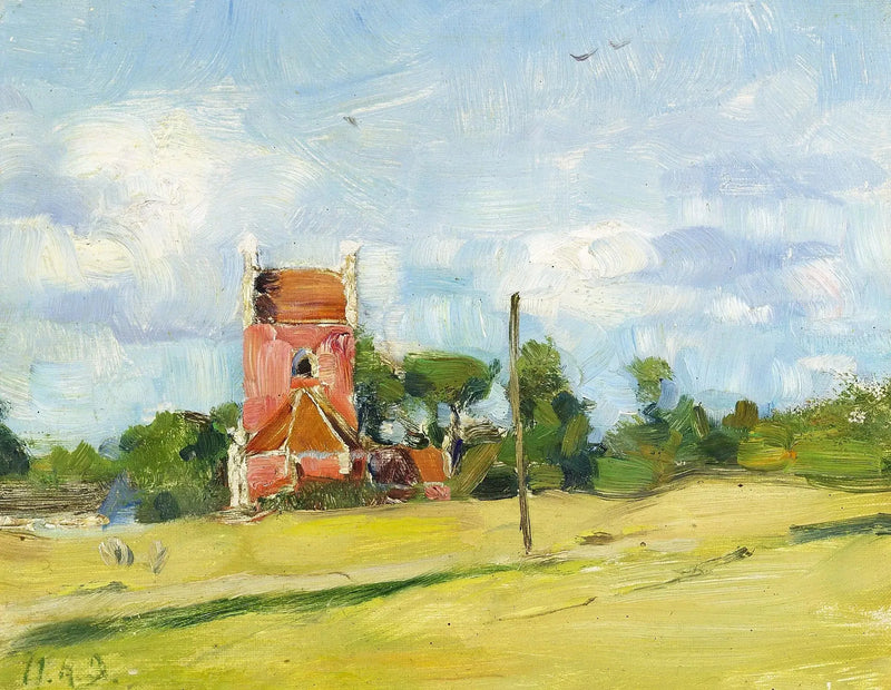 Byrum kyrka på Læsø-ön, Danmark. - H. A. Brendekilde