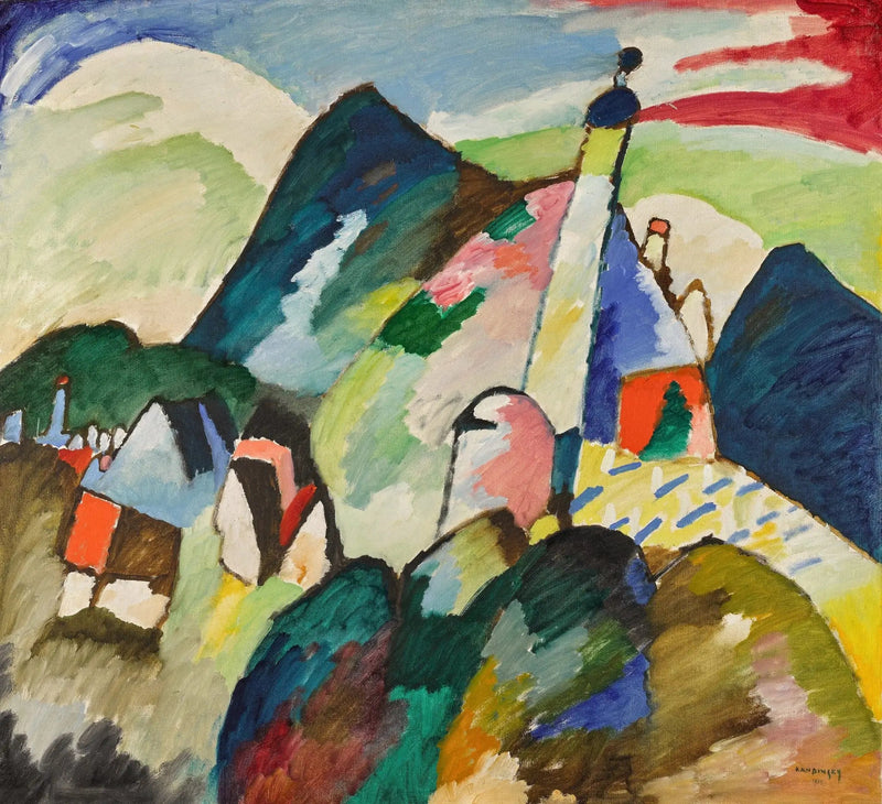 Murnau kyrka - Vassily Kandinsky