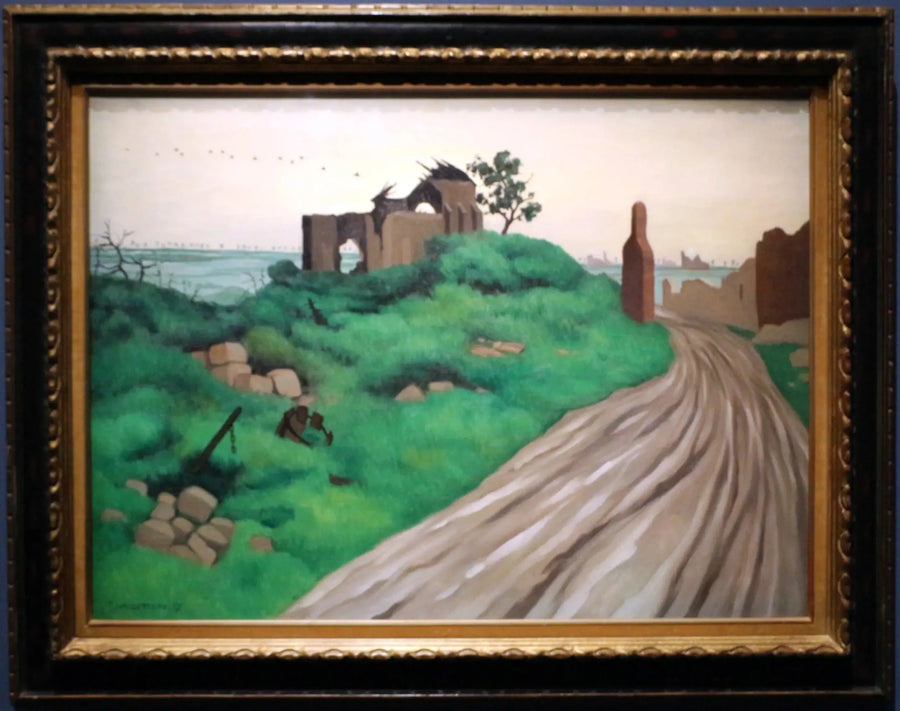 Kyrkan Hurlus i ruiner - Félix Vallotton