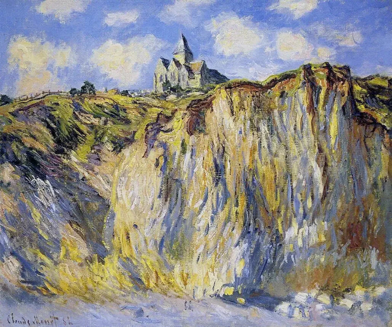 Kyrkan i Varengeville, morgoneffekt W794 - Claude Monet