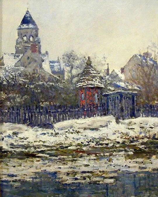 Vétheuil kyrka W505 - Claude Monet