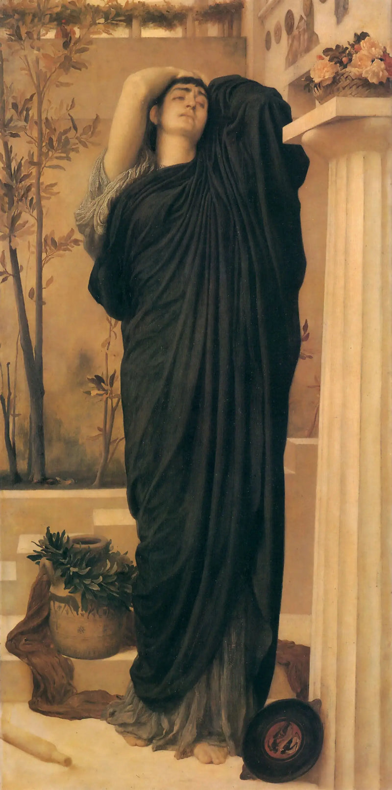 Electra vid Agamemnon's grav - Frederic Leighton
