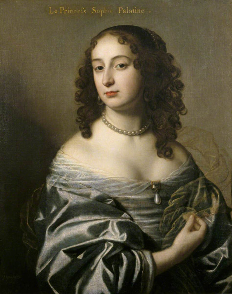 Electrice Sophie, palatinska prinsessan, hustru till Ernest August, hertig av Hannover (1630-1714) - Gerrit van Honthorst