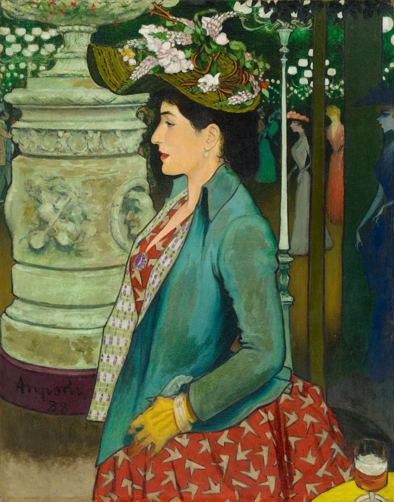 Elegant vid Élysée Montmartre - Louis Anquetin