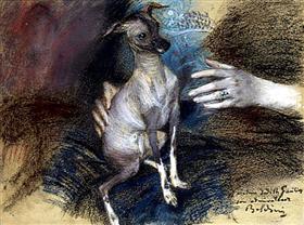 Elegant hund - Giovanni Boldini