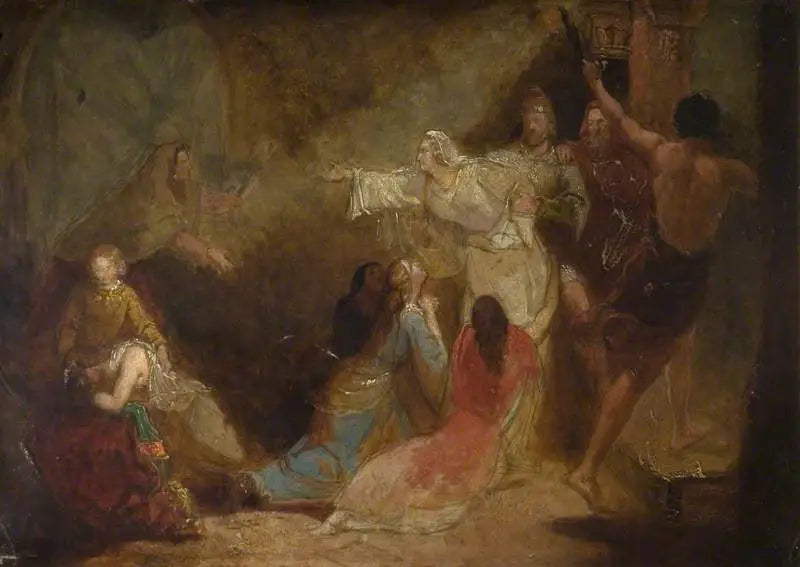 Elgiva fångad på order av ärkebiskop Odon - John Everett Millais