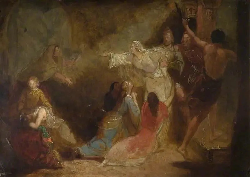 Elgiva fångad på order av ärkebiskop Odon - John Everett Millais