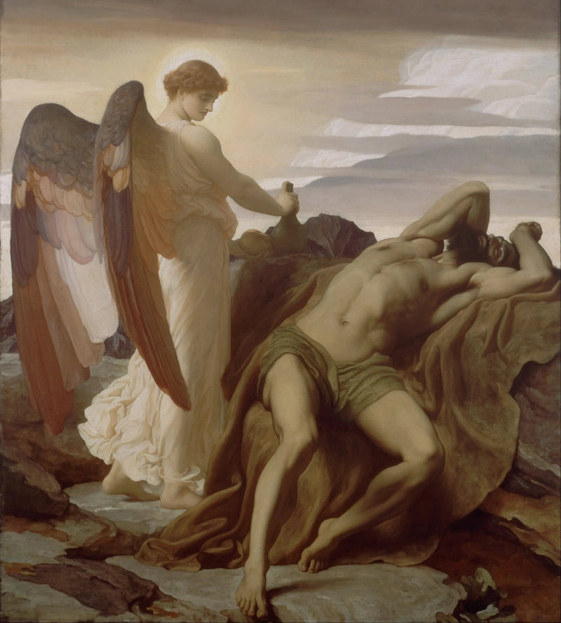 Élie i öknen - Frederic Leighton