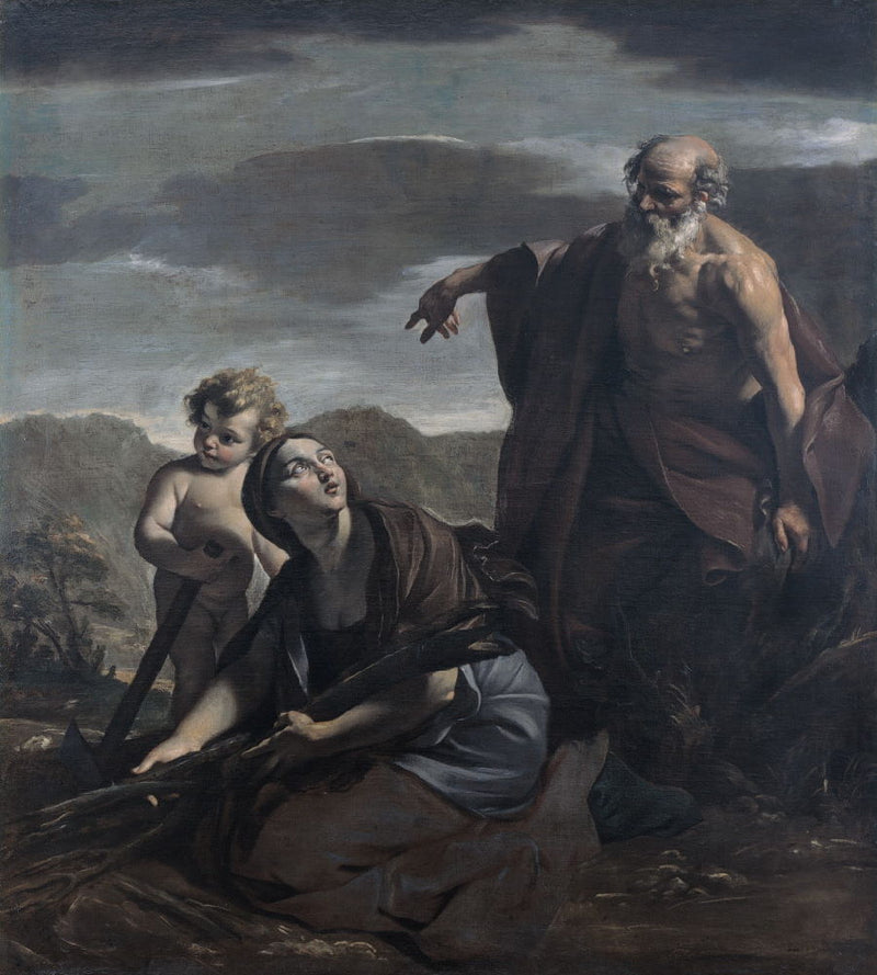 Élie och änkan i Sarepta - Giovanni Lanfranco