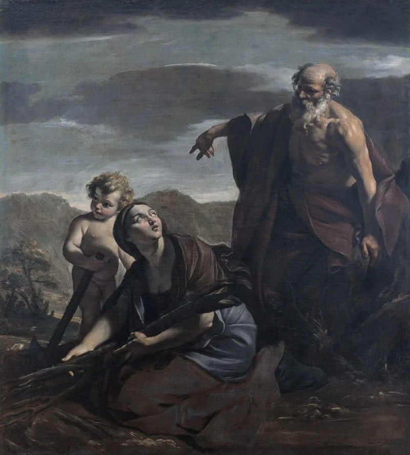 Élie och änkan i Sarepta - Giovanni Lanfranco
