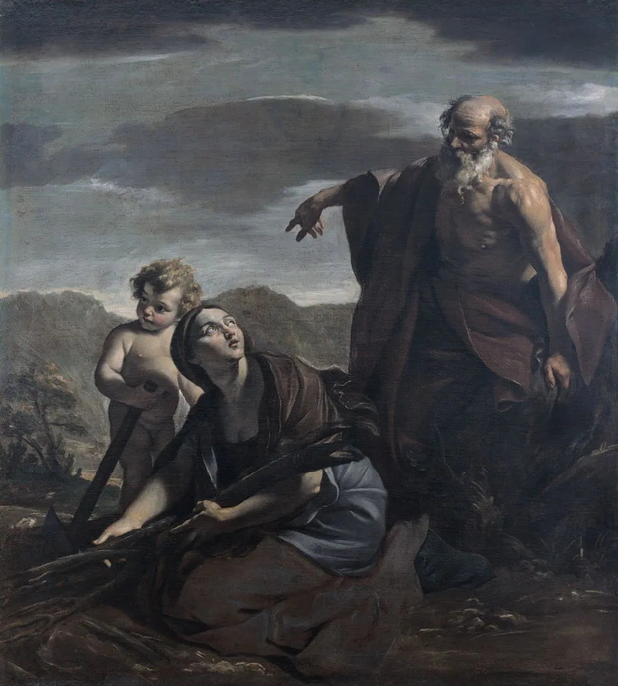Élie och änkan i Sarepta - Giovanni Lanfranco