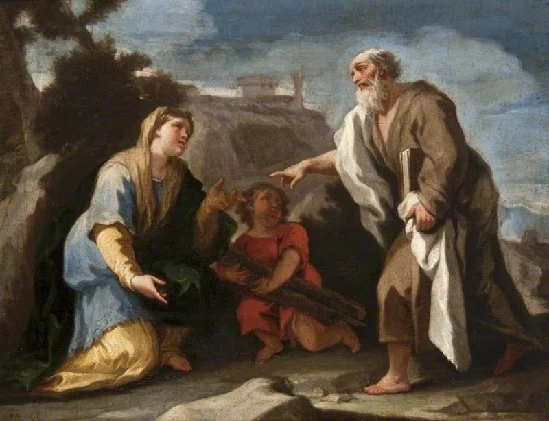 Élie och änkan i Sarepta - Luca Giordano