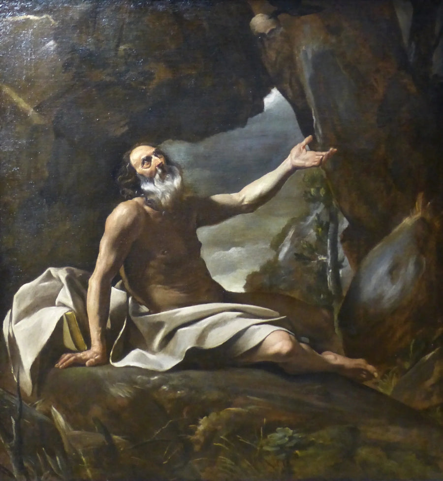 Élie matad av korpen - Giovanni Lanfranco