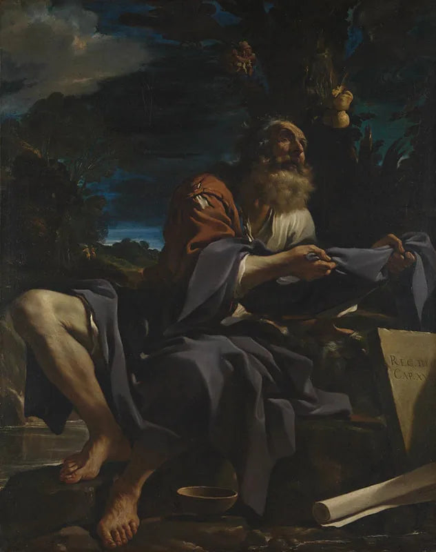 Élie matad av korpar - Guercino